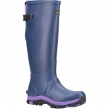 Cotswold Realm Adjustable Welly Blue/Purple