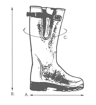 barbour wellies sizing